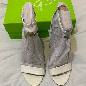 Sam Edelman Yaro White leather open-Toe Sandals size 10